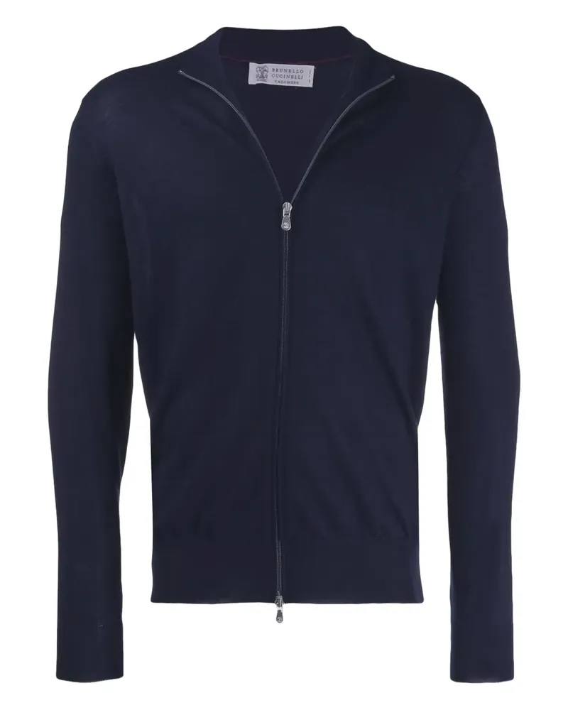 Brunello Cucinelli Fein gestrickter Cardigan - Blau Blau