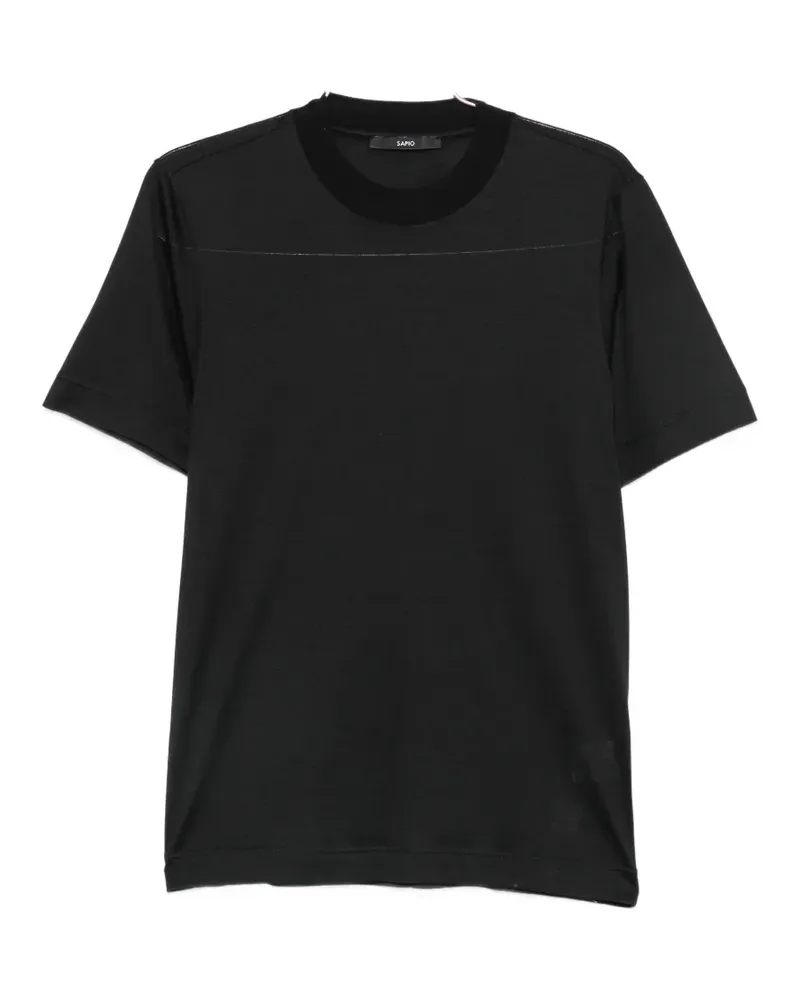 Sapio crew-neck T-shirt - Schwarz Schwarz
