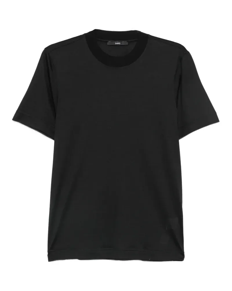 Sapio crew-neck T-shirt - Schwarz Schwarz
