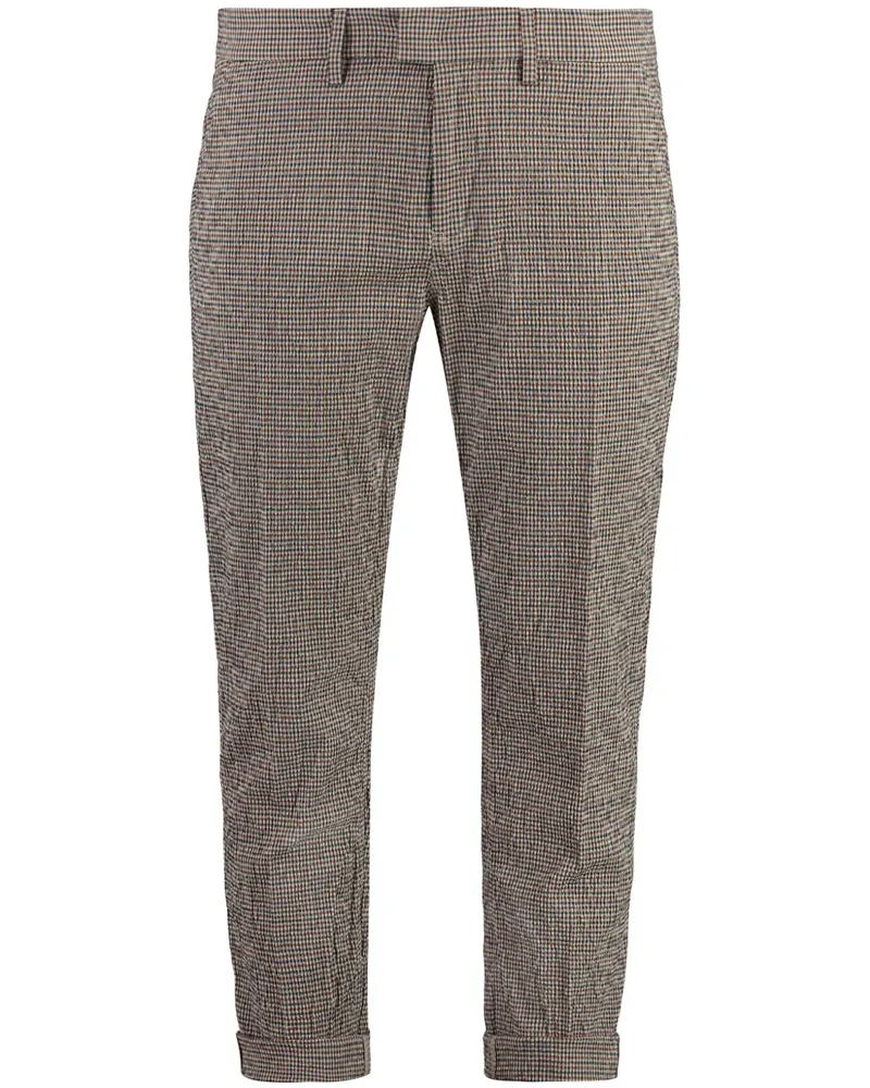 Dondup Hose mit Karomuster - Braun Braun