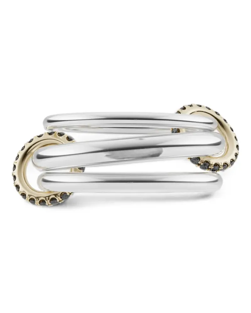 Spinelli Kilcollin Capricorn Ring mit schwarzen Diamanten - Silber Silber