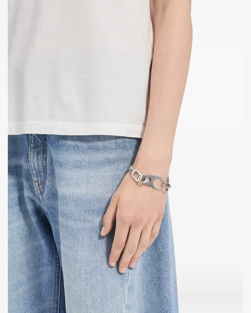 Maison Margiela bottle cap chain bracelet - Silber Silber