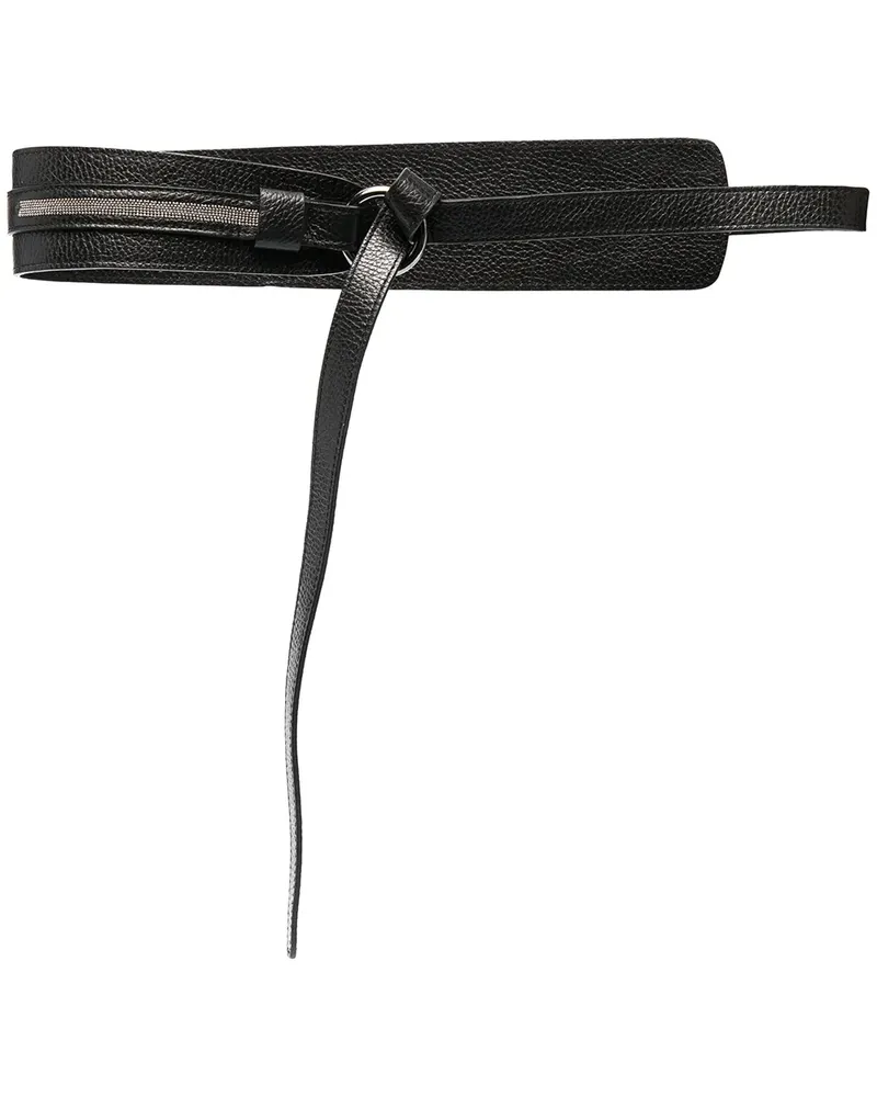 Fabiana Filippi Gürtel mit Knotenverschluss - Schwarz Schwarz