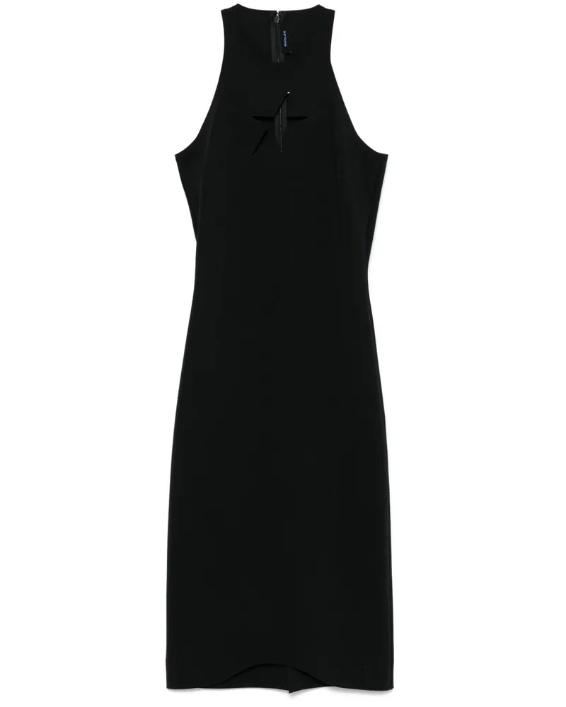 Thierry Mugler Ärmelloses Midikleid - Schwarz Schwarz