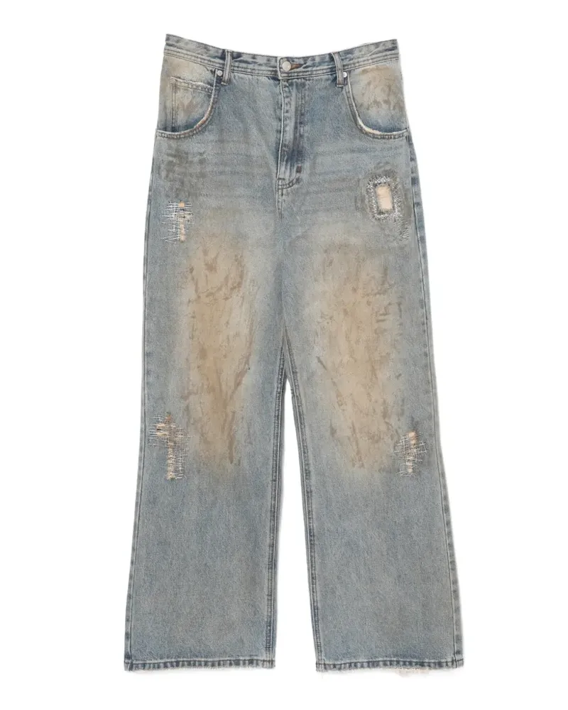 Andersson Bell Lockere Jeans im Destroyed-Look - Blau Blau