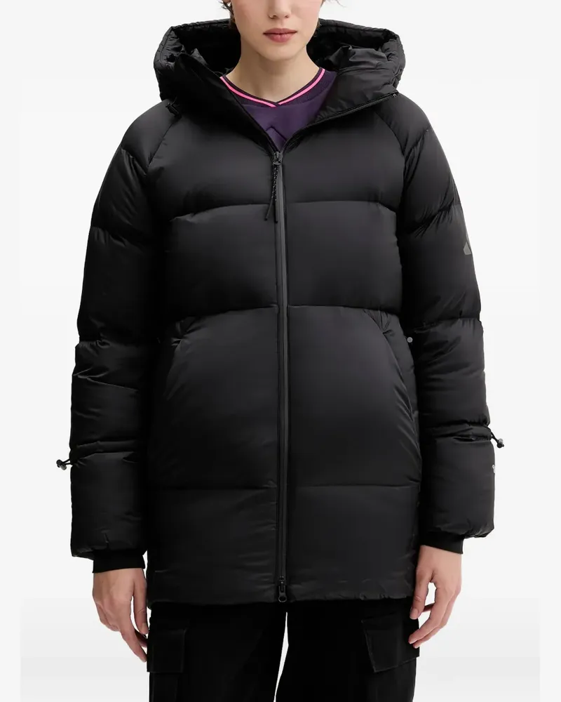 adidas hooded jacket - Schwarz Schwarz
