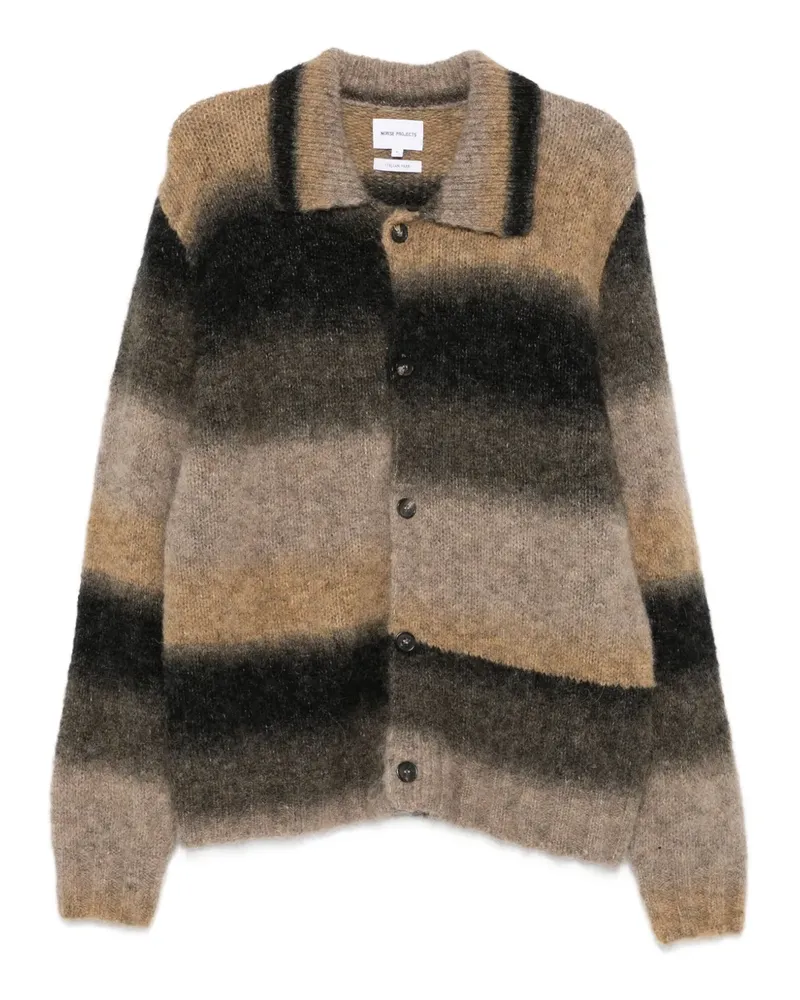 Norse Projects long-sleeves cardigan - Schwarz Schwarz