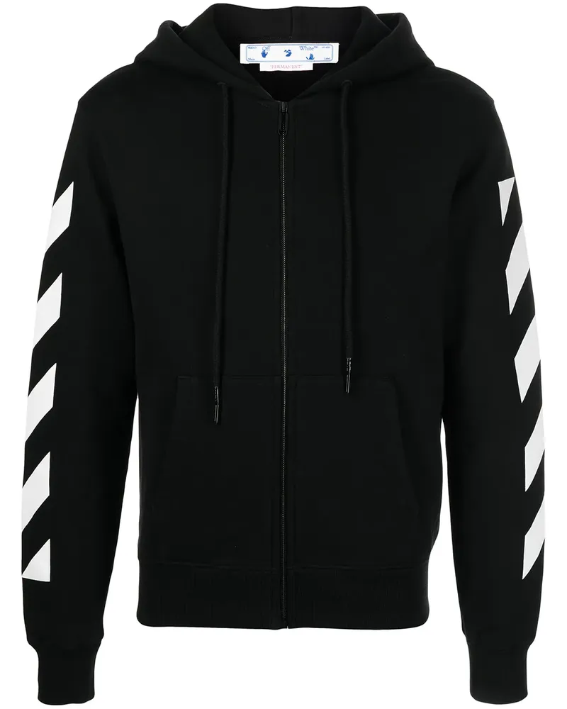 OFF-WHITE Hoodie mit Arrows-Print - Schwarz Schwarz