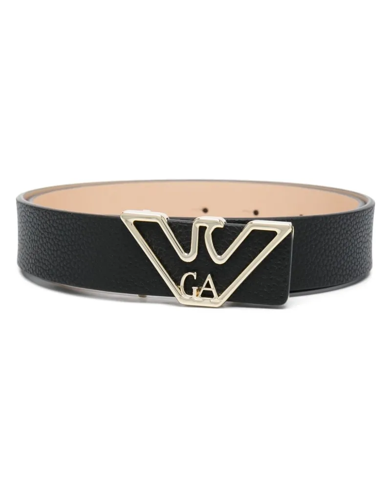 Emporio Armani Gürtel mit Logo-Schnalle - Schwarz Schwarz