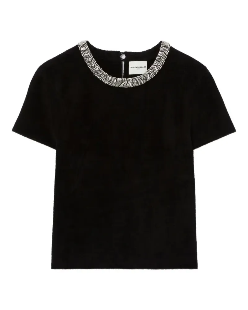 Claudie Pierlot Verzierter Pullover - Schwarz Schwarz