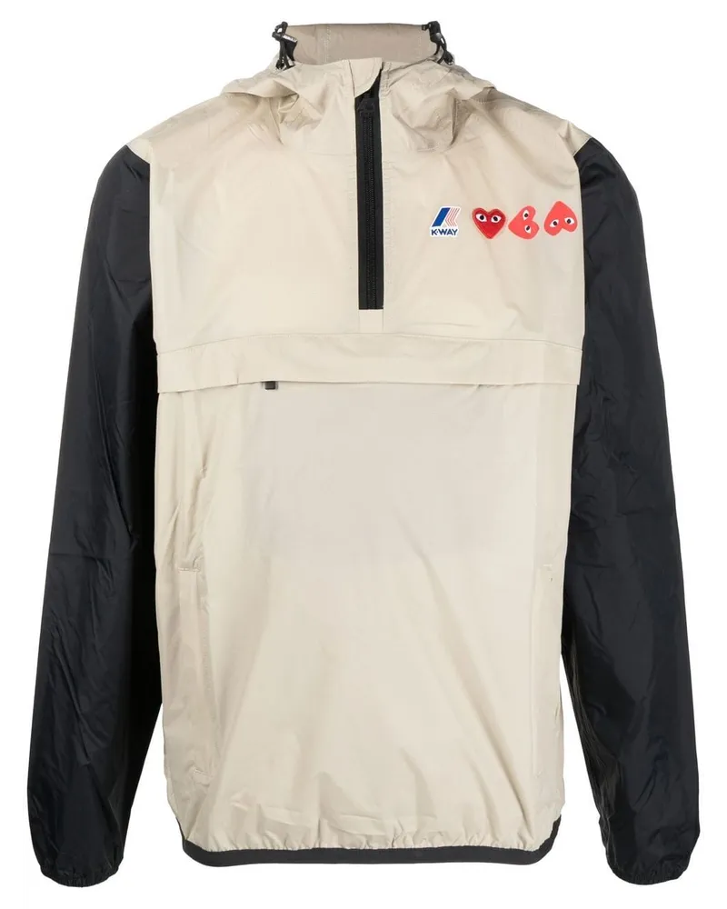 Comme des Garçons Windbreaker mit Kapuze Nude