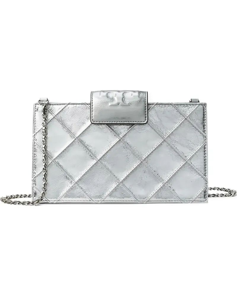 Tory Burch Mini Fleming Umhängetasche - Silber Silber