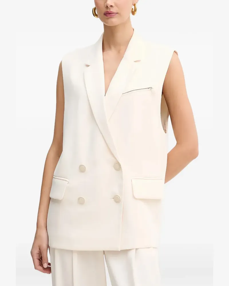 Armani Exchange double-breasted gilet - Nude Nude