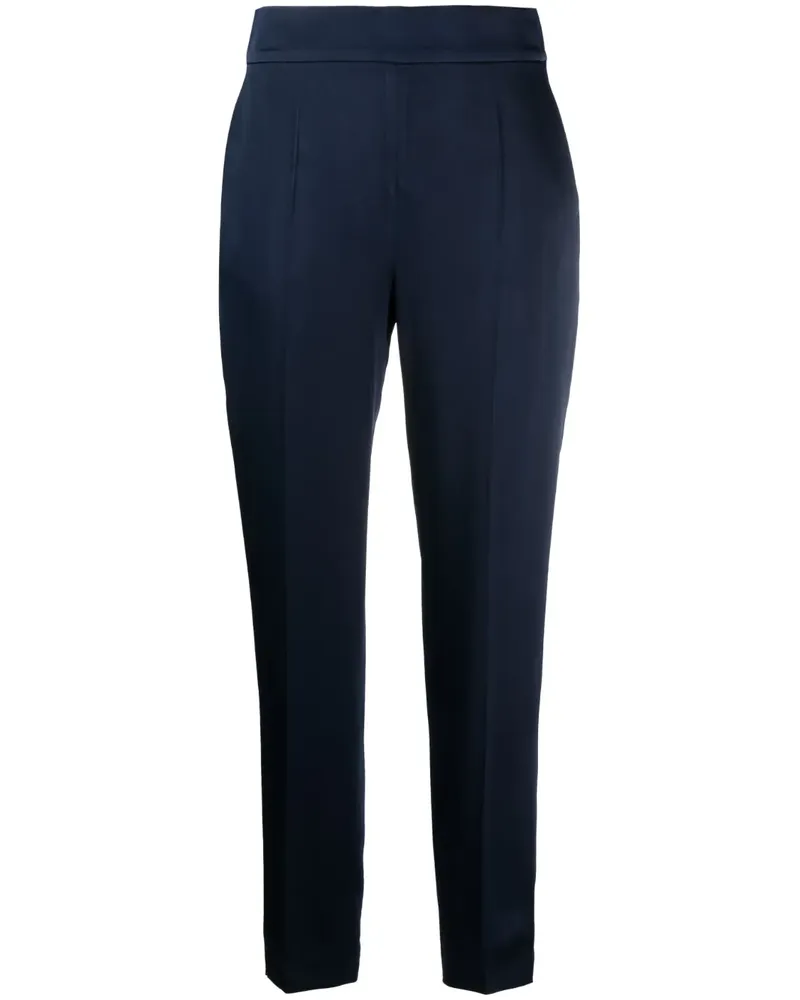 Max Mara Hose mit hohem Bund - Blau Blau