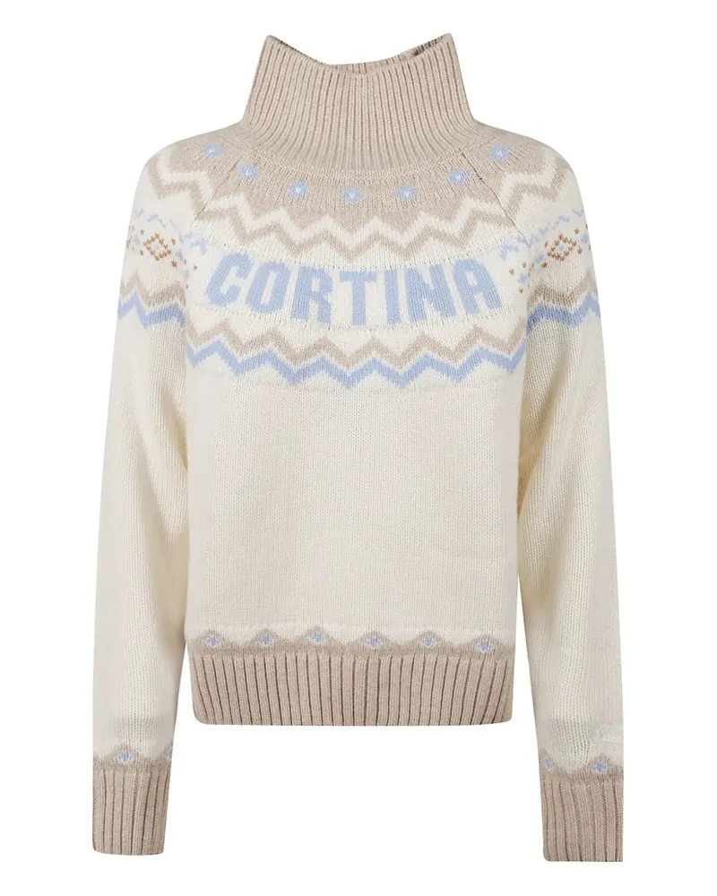 MC2 Saint Barth Meghan patterned sweater - Nude Nude