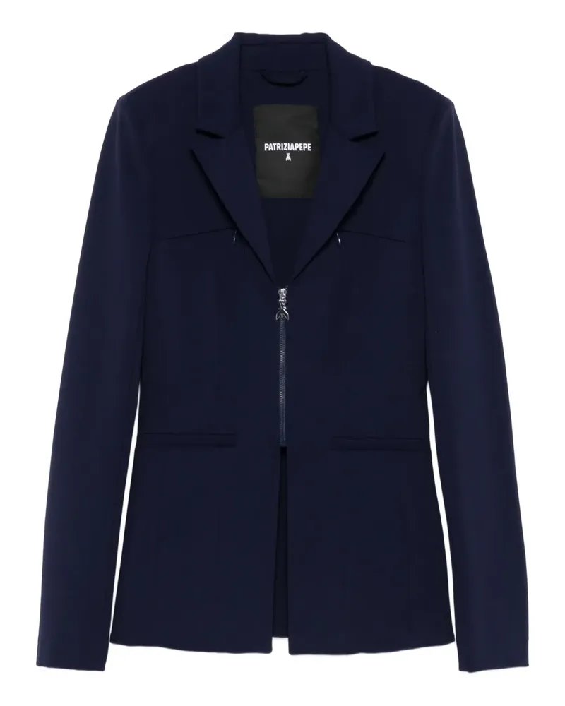 Patrizia Pepe Jacke mit Reißverschluss - Blau Blau