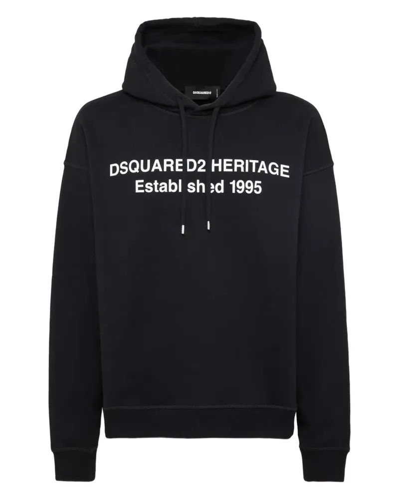 Dsquared2 Hoodie mit Slogan-Print - Schwarz Schwarz