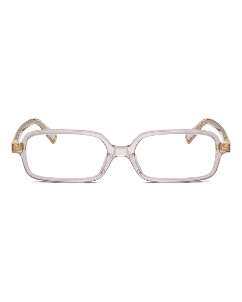 Miu Miu Brille mit eckigem Gestell - Grau Grau
