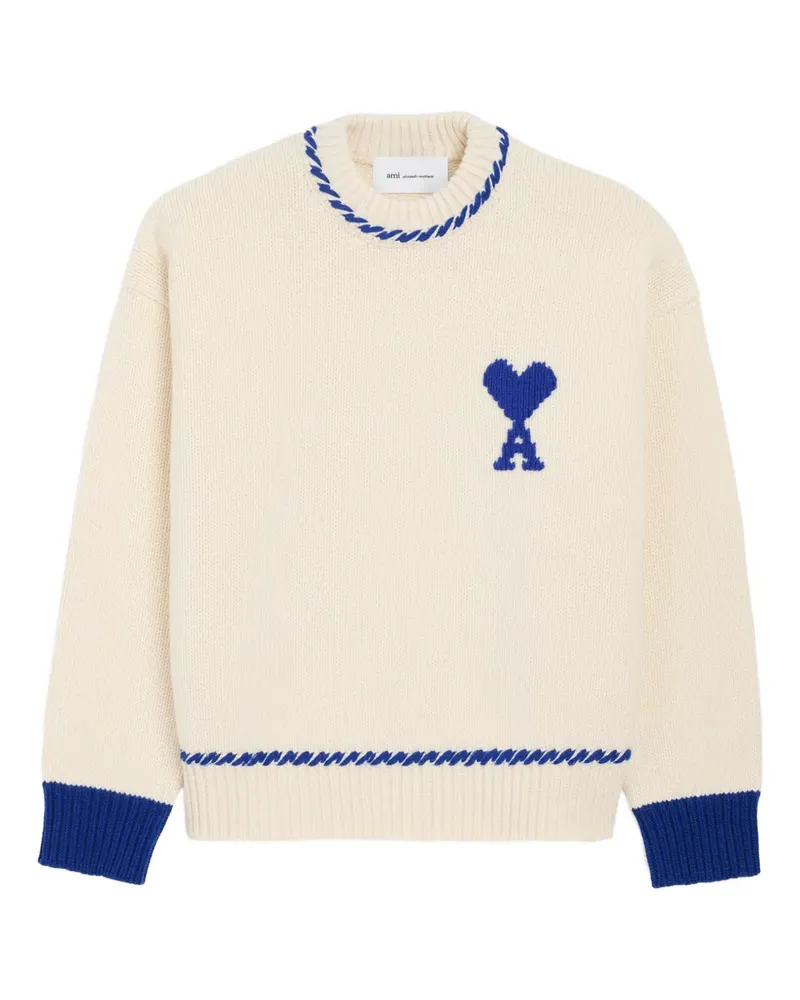 AMI Paris Ami de Coeur Pullover - Nude Nude