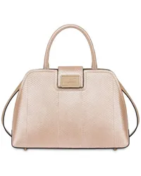 Alberta Ferretti Albi33 Handtasche aus Schlangenleder Nude