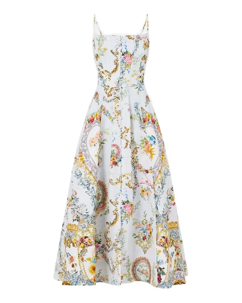 Camilla Seville Sweetheart flared dress - Blau Blau