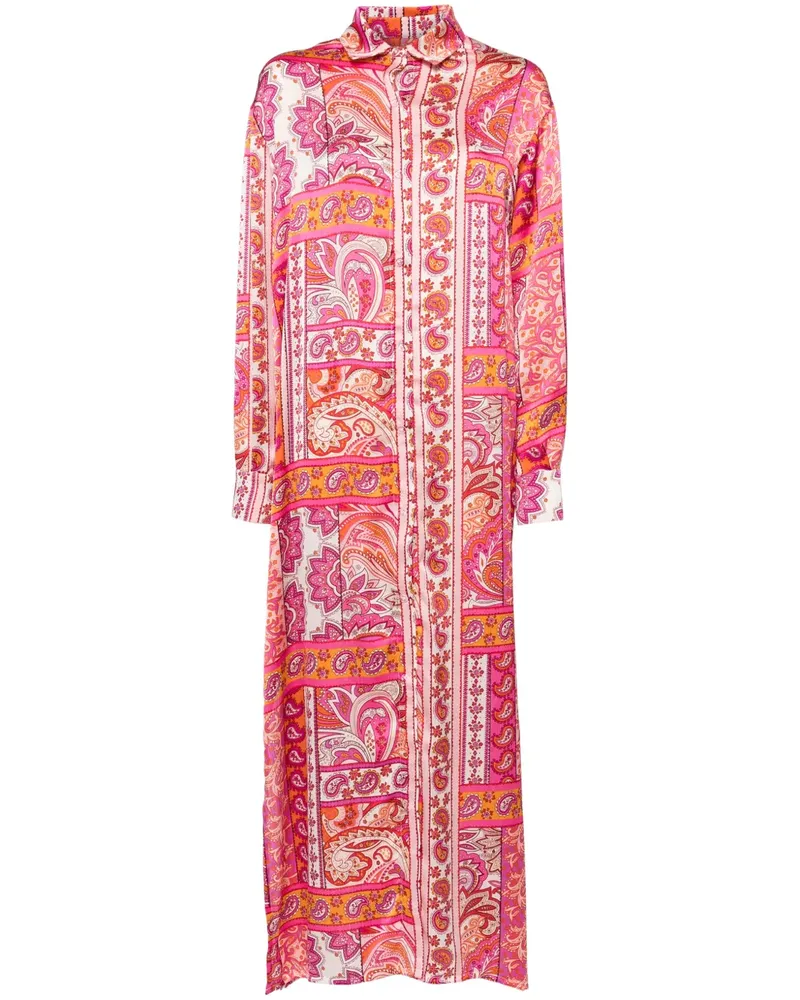 Bambah Geknöpftes Kleid - Rosa Rosa