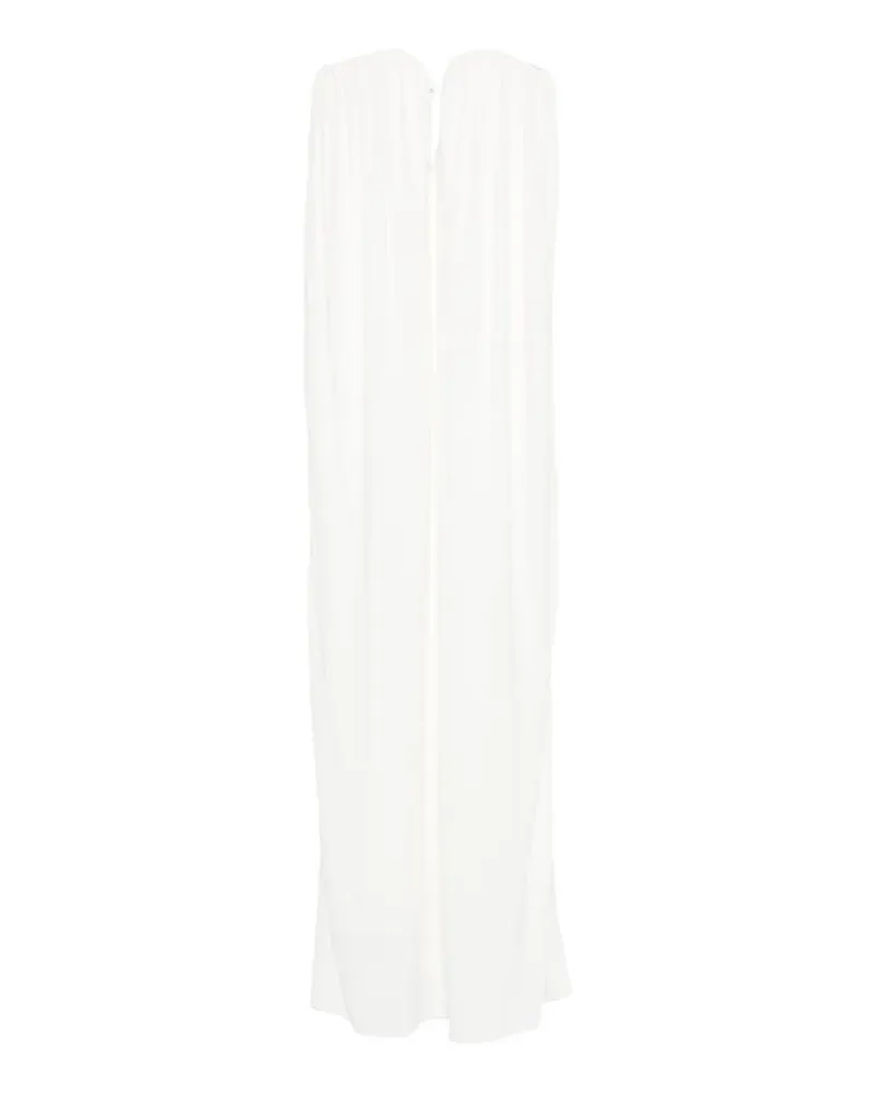 Stella McCartney Gerafftes Forever Stella Maxikleid - Weiß Weiß