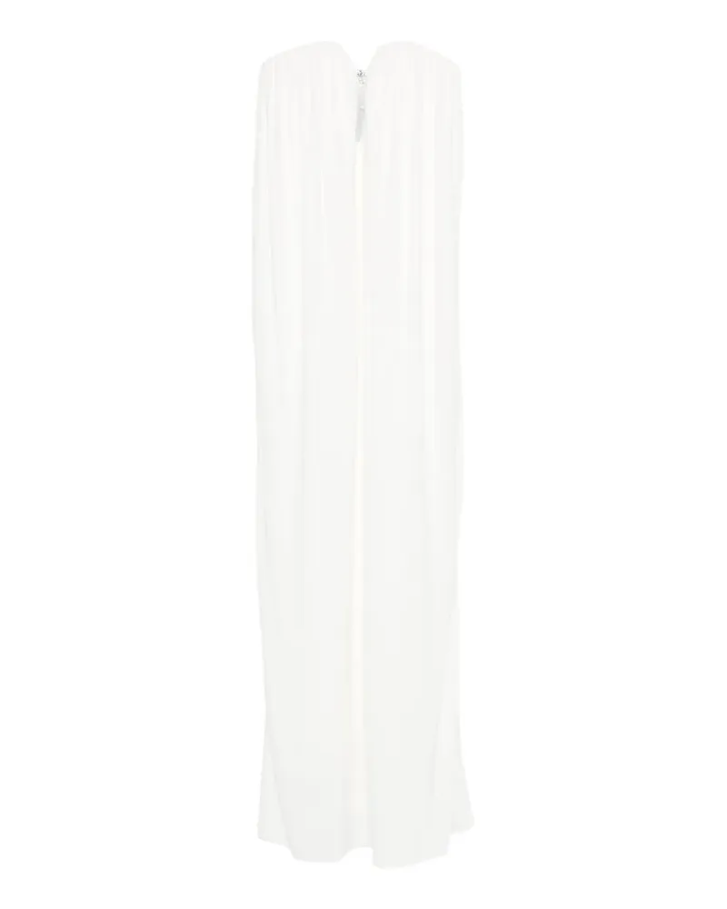 Stella McCartney Gerafftes Forever Stella Maxikleid - Weiß Weiß