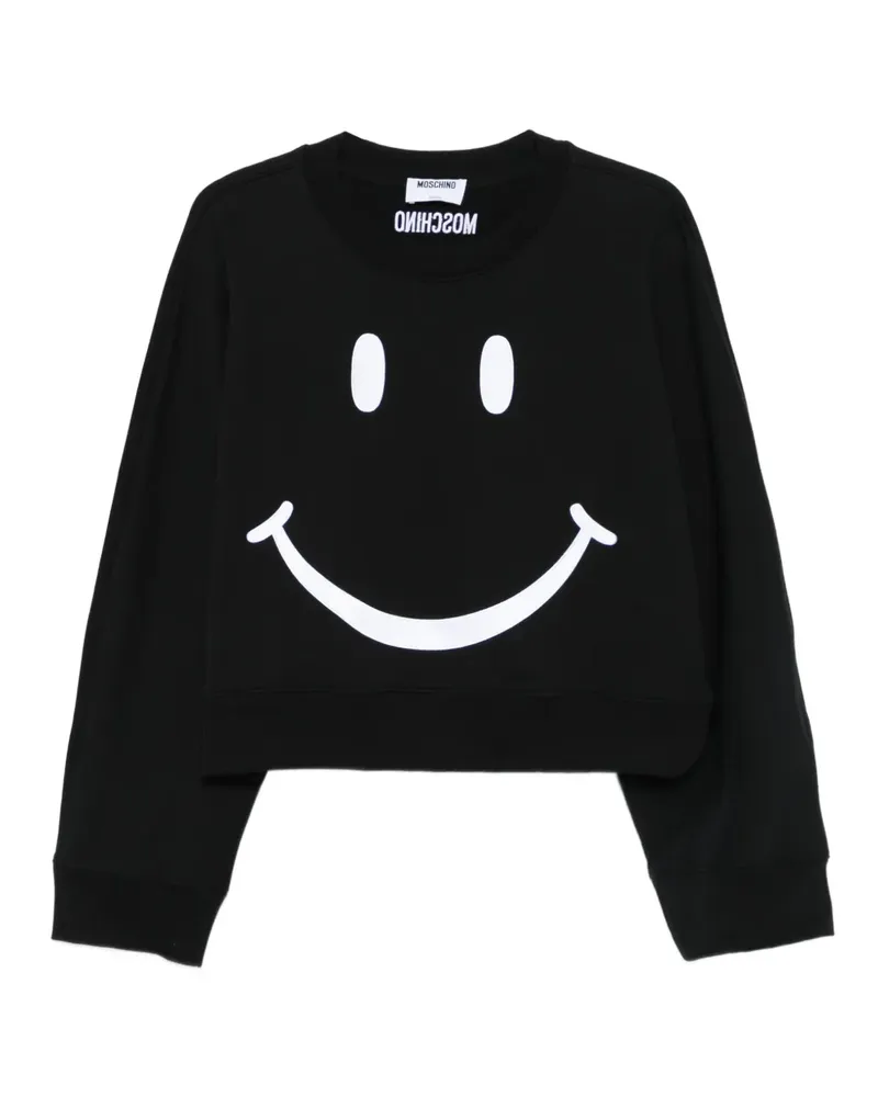 Moschino Hemd mit Gesicht-Print - Schwarz Schwarz