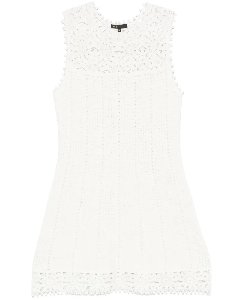 Maje Gehäkeltes Kleid - Weiß Weiß