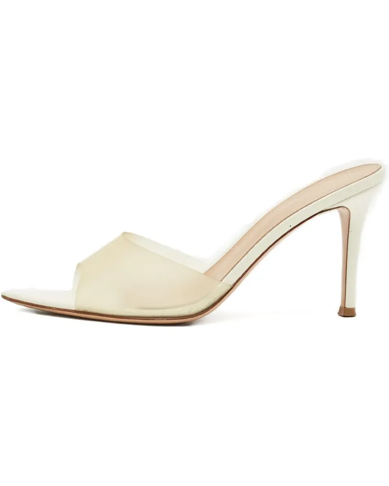 Gianvito Rossi Elle heel sandals - Weiß Weiß