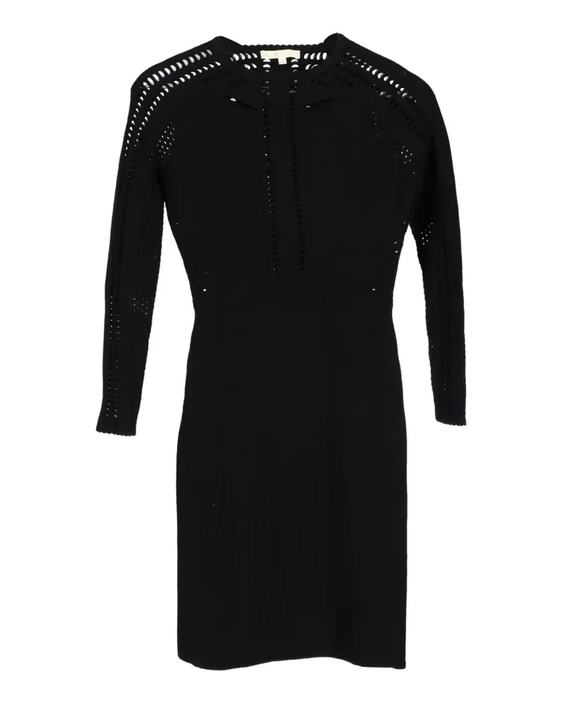 Maje perforated wool mini dress - Schwarz Schwarz