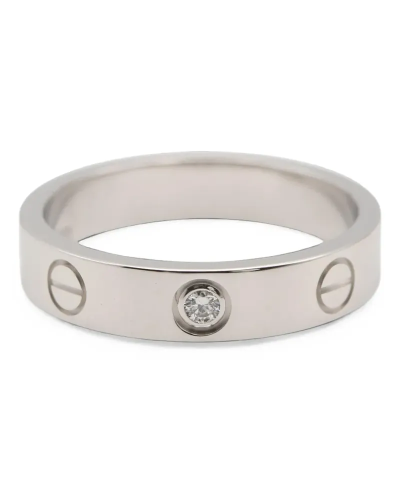 Cartier 2010s mini Love diamond ring - Silber Silber