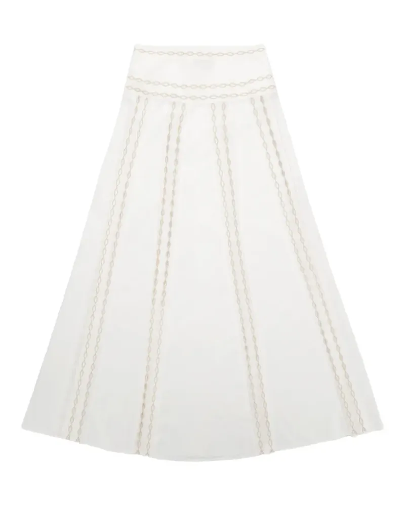 Fortela Alexane broderie-anglaise skirt - Weiß Weiß