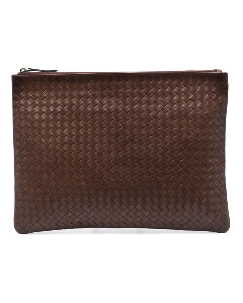 Dragon Diffusion Clutch mit Flechtmuster - Braun Braun