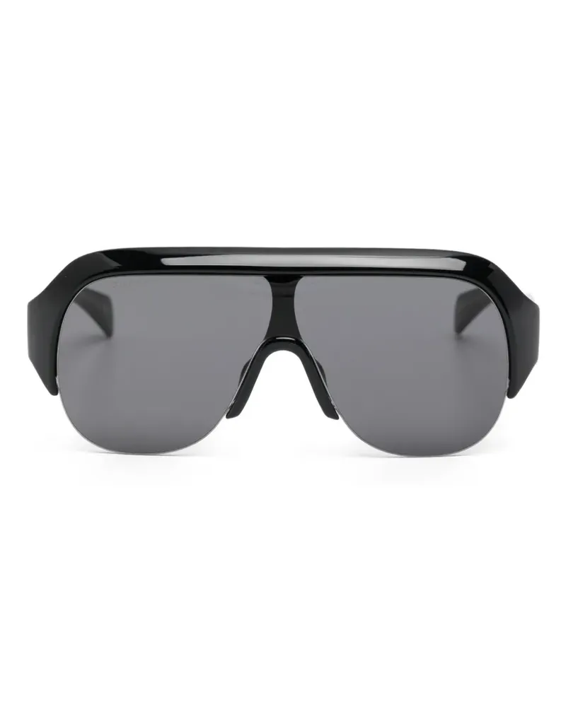 Gucci Sonnenbrille mit geometrischem Gestell - Schwarz Schwarz