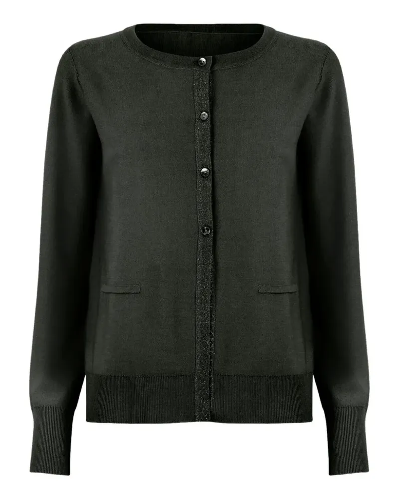 Wolford Fein gestrickter Merinocardigan - Schwarz Schwarz