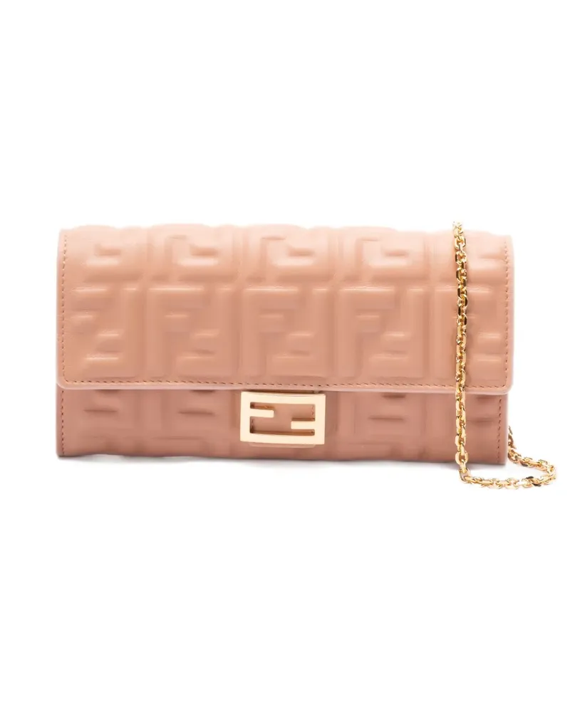 Fendi Continental Portemonnaie mit Kettenriemen - Rosa Rosa