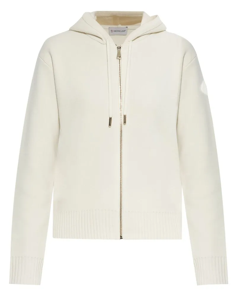Moncler Klassische Kapuzenjacke - Weiß Weiß