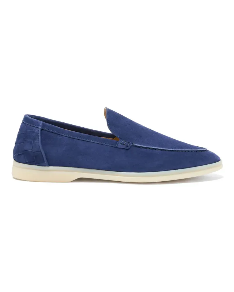 Scarosso Ludovico Loafer aus Wildleder - Blau Blau