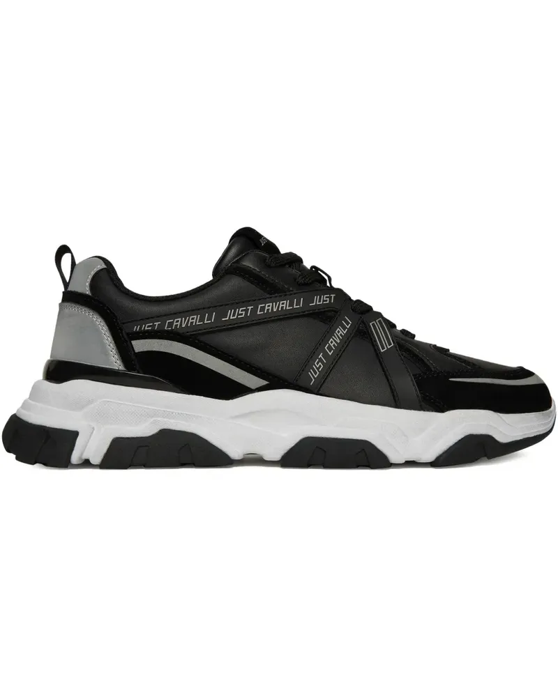 Just Cavalli Sneakers mit Logo-Print - Schwarz Schwarz