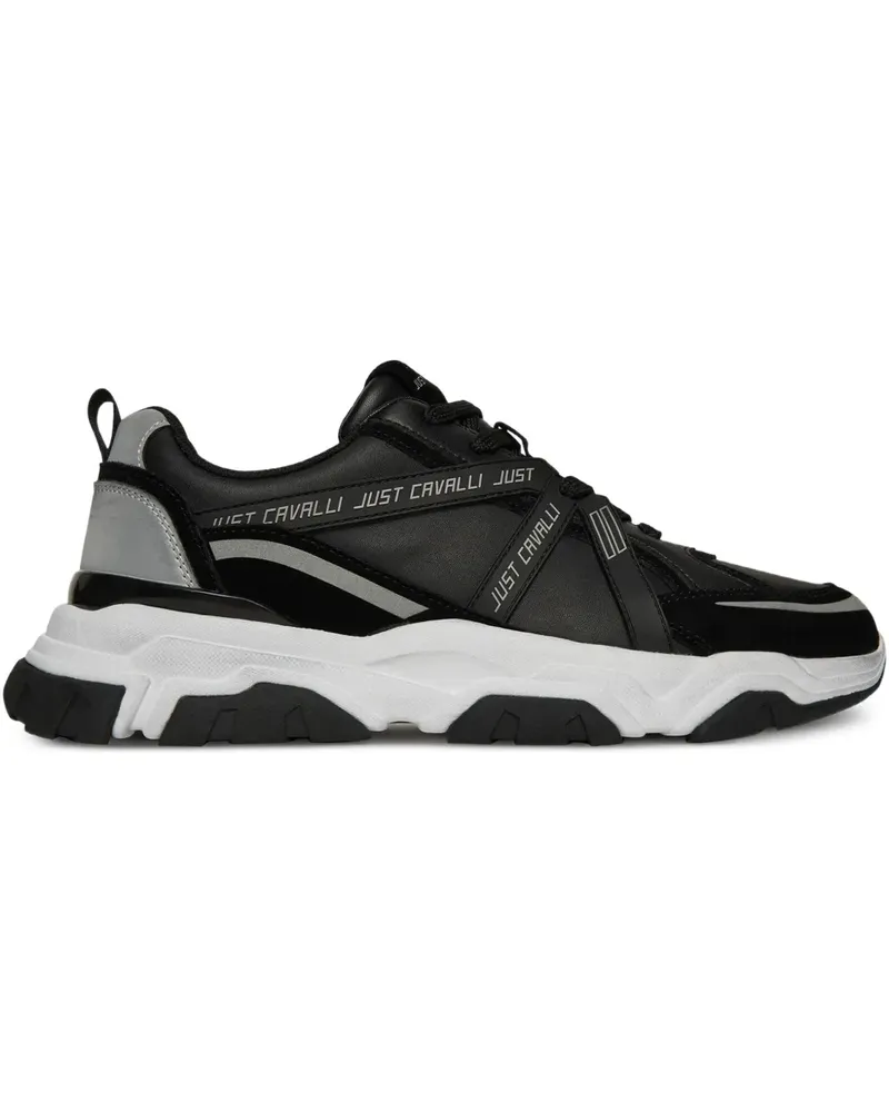 Just Cavalli Sneakers mit Logo-Print - Schwarz Schwarz