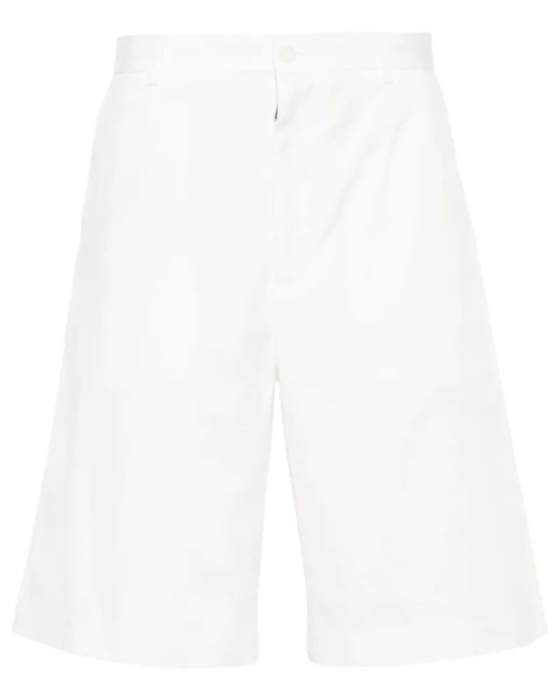 Dolce & Gabbana Bermudas mit Logo-Schild - Weiß Weiß