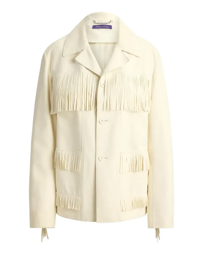 Ralph Lauren Perce Wildlederjacke mit Fransenbesatz - Nude Nude