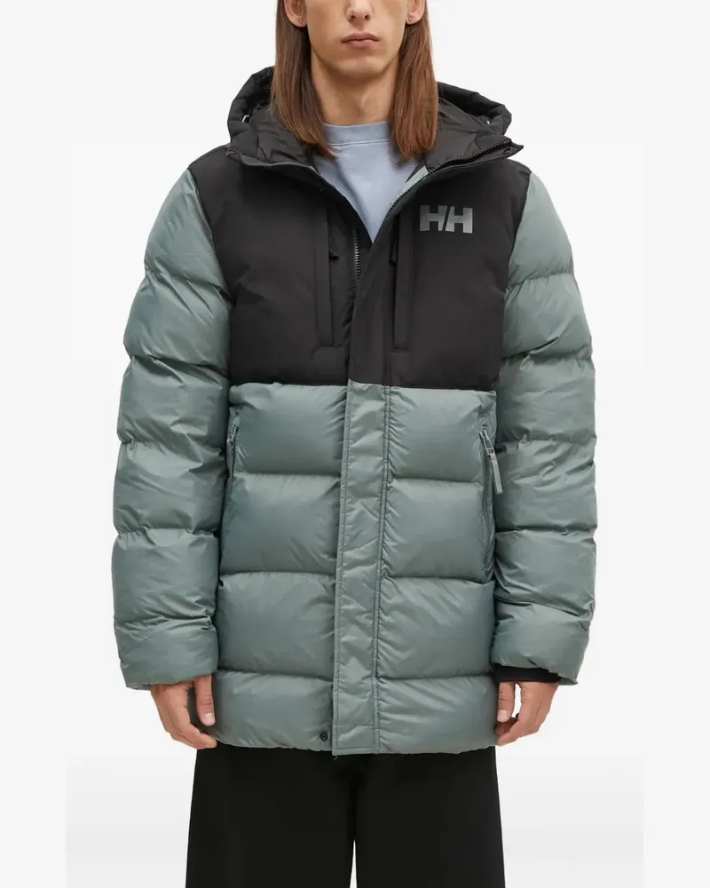 Helly Hansen hooded logo padded jacket - Grau Grau