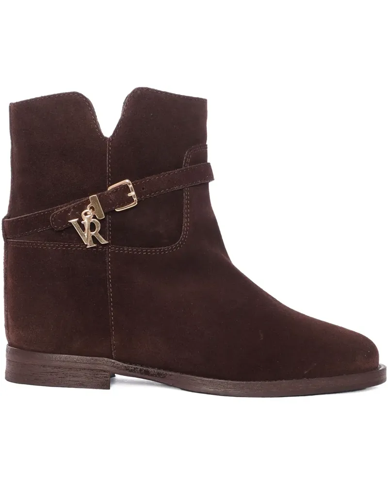 Via Roma 15 Stiefel mit Schnallenriemen - Braun Braun