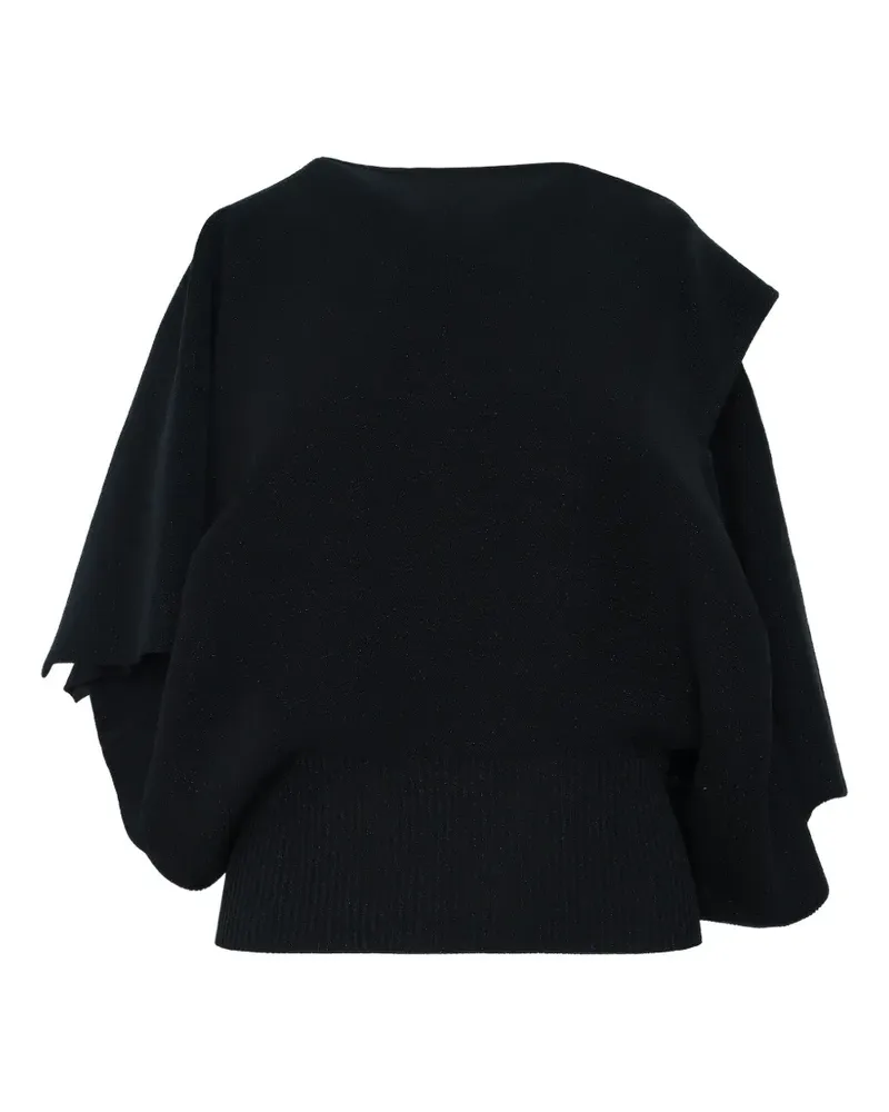 CFCL Pottery Crease asymmetric ribbed-hem sweater - Schwarz Schwarz