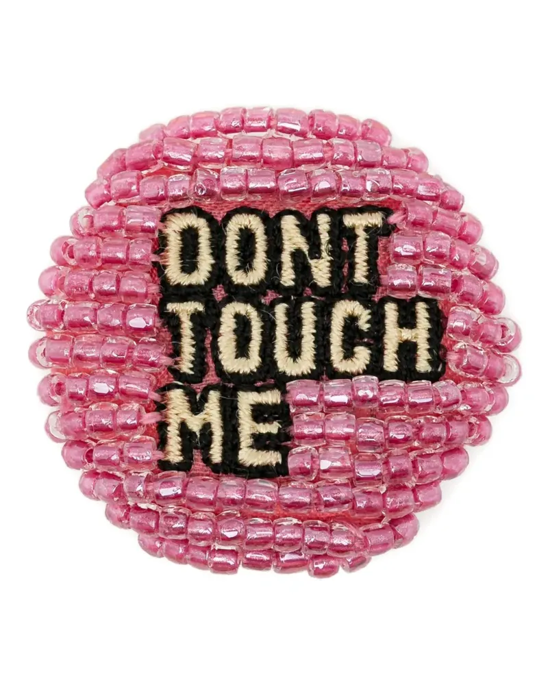 Undercover Perlenbrosche - Rosa Rosa