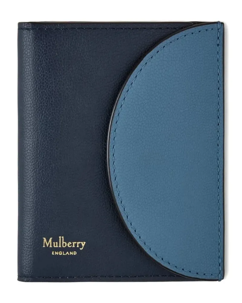 Mulberry micro-grain half-moon wallet - Blau Blau