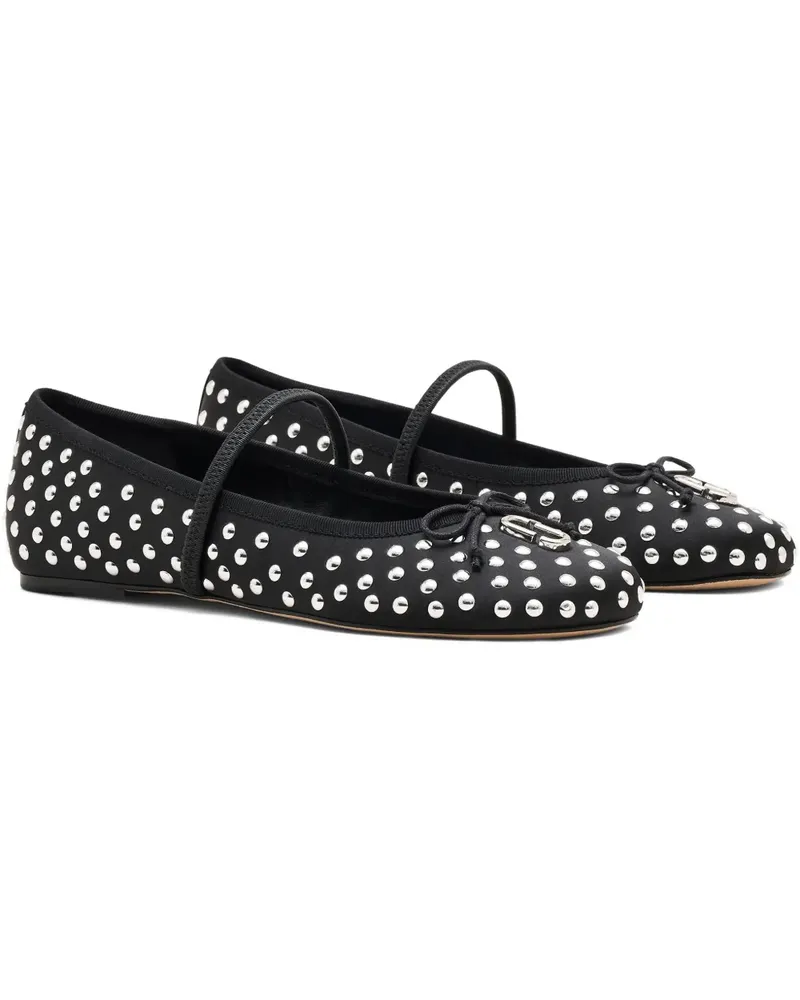 Marc Jacobs Ballerinas mit Nieten - Schwarz Schwarz